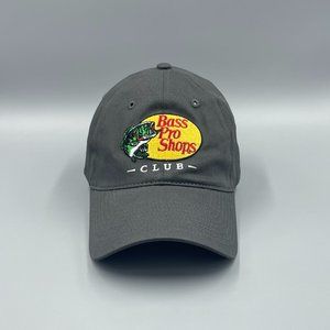 Bass Pro Shops Club Strapback Adjustable Hat Cap Hunt Fish Dad Men Women Gray